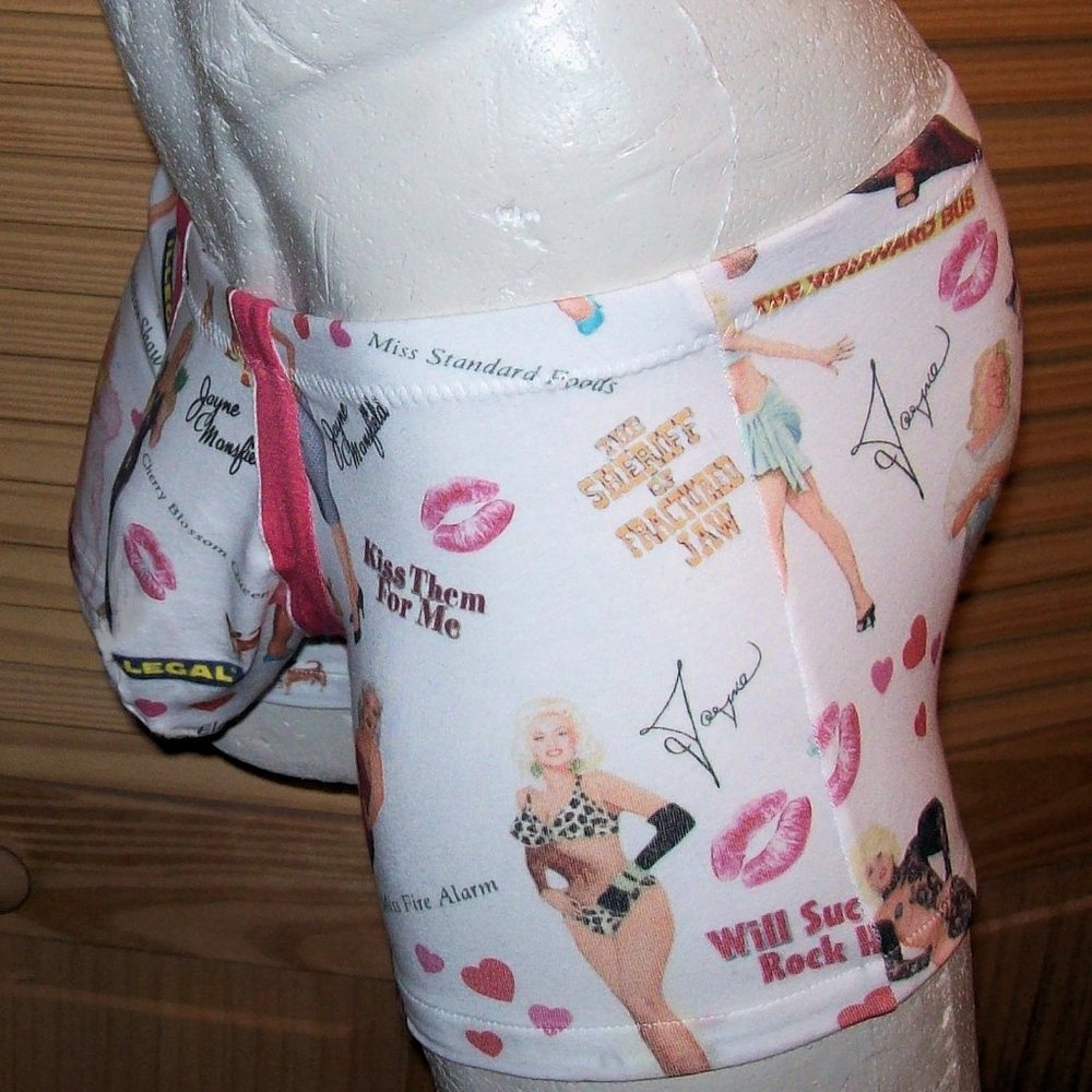 Men's Boxer brief underwear Jayne Mansfield print - Picture 2 of 3